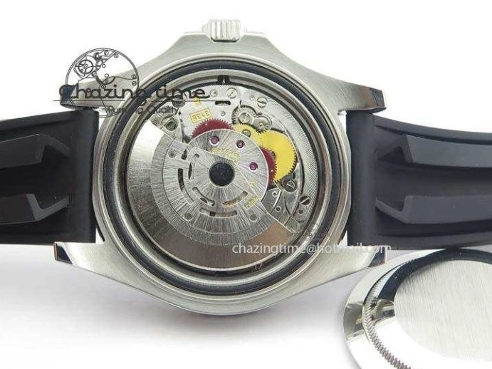 0418 ModernLook Yacht-Master 116655 SS JF Best Edition Ceramic Bezel On Rubber Strap SA 3850